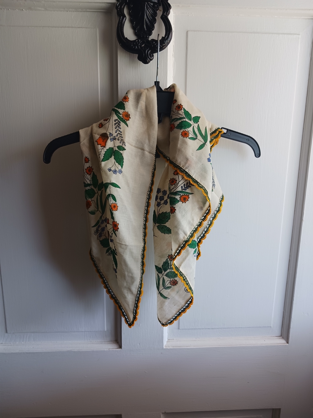 Turkish Oya Scarf Vintage Hijab Headscarf Bandana Traditional Floral Design